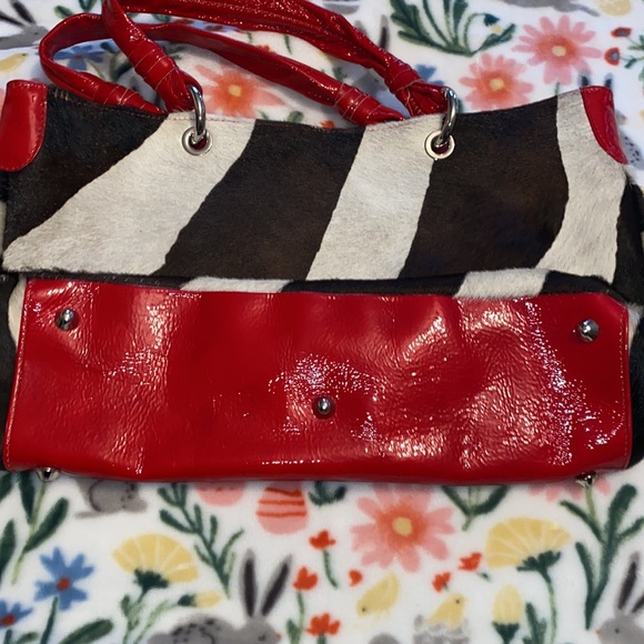 CEONI PIERO Leather Zebra Print Purse - Picture 9 of 12